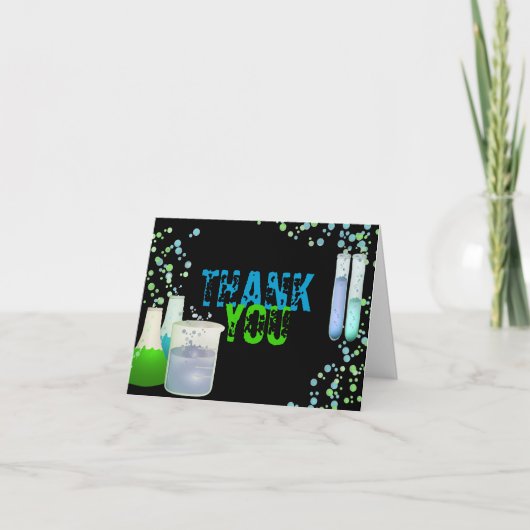 Science Lab誕生日ありがとう サンキューカード (正面)