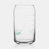 Science Lab Beaker パーソナライズされた Glass Chemistry ガラス缶 (裏面)