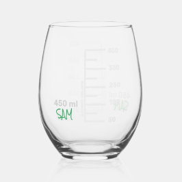 Science Lab Beaker パーソナライズされた Glass Chemistry ステムなしワイングラス