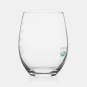 Science Lab Beaker パーソナライズされた Glass Chemistry ステムなしワイングラス (左)