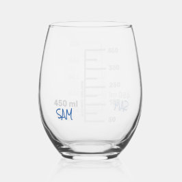 Science Lab Beaker パーソナライズされた Glass Chemistry ステムなしワイングラス
