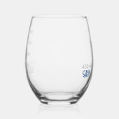 Science Lab Beaker パーソナライズされた Glass Chemistry ステムなしワイングラス (左)