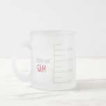 Science Lab Beaker Personalized Mug フロストグラスマグカップ<br><div class="desc">君の人生の科学愛好者のために。この10オズのマグは、目盛り付きの実験室用ガラス製品のように作られ、同じ大きさのビーカー250ml用です。ラボの設定と同様に、イニシャルや名前を使用してカスタマイズすることもできます。デザインは前後に繰り返される。素晴らしアイディア先生!</div>