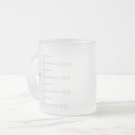 Science Lab Beaker Personalized Mug フロストグラスマグカップ (正面左)