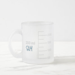 Science Lab Beaker Personalized Mug フロストグラスマグカップ