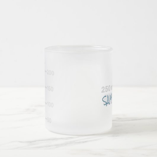 Science Lab Beaker Personalized Mug フロストグラスマグカップ (中央)