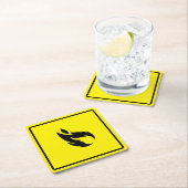 Science Lab Safety Sign懸命Plastic Coaster スクエアペーパーコースター (インサイチュ)