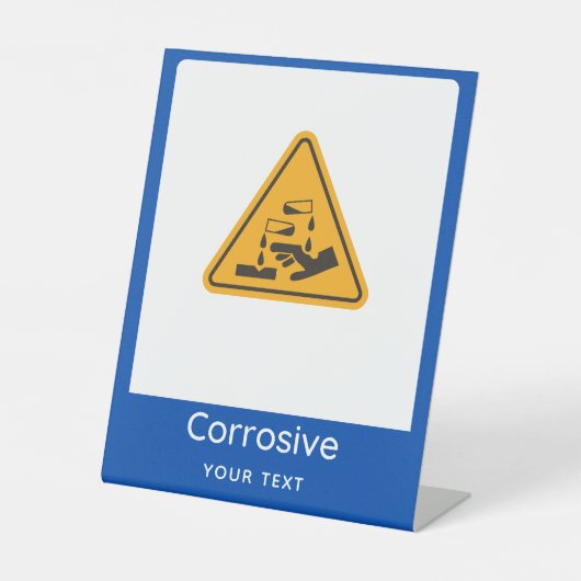 Science Lab Safety Signs Colorful Flashcards 台座サイン (正面)