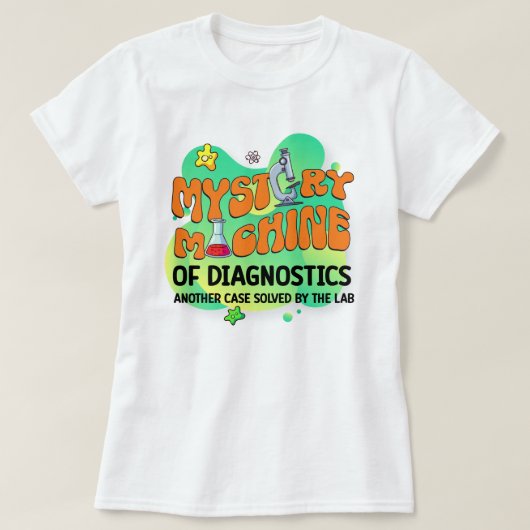 Science Lab Tech Mystery Machine of Diag Tシャツ (デザイン正面)