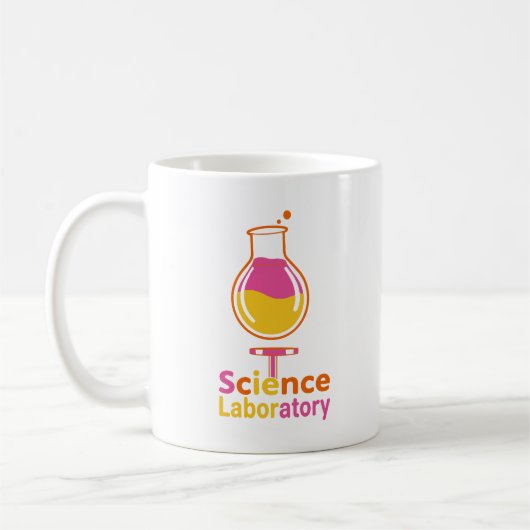 Science Laboratory Flask - Colorful Chemistry Expe コーヒーマグカップ (左)