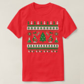Science Laboratory Ugly Christmas Sweater Premium Tシャツ (デザイン正面)