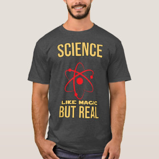 SCIENCE LIKE魔法しかし実在-おもしろい文字 – 科学 Tシャツ