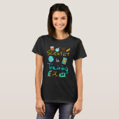 Science Lover STEM T-Shirtトレーニングの科学者 Tシャツ (正面フル)
