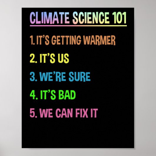 Science March - Earth Day Gift For Climate Change ポスター (正面)