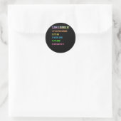 Science March - Earth Day Gift For Climate Change ラウンドシール (バッグ)