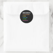 Science March - Earth Day Gift For Climate Change ラウンドシール (バッグ)