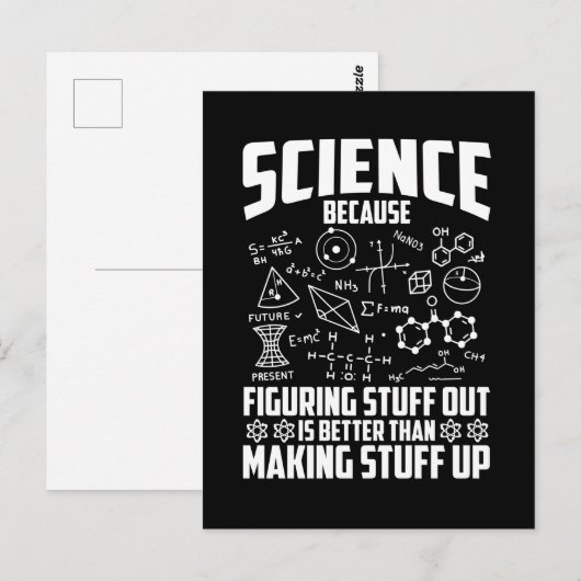 Science Nerd Mathematician Chemist Physicist ポストカード (正面/裏面)
