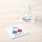 Science of Loveの紙結婚コースター スクエアペーパーコースター (インサイチュ)