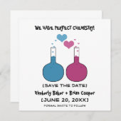 Science of Love日付保存招待状 セーブザデート (正面/裏面)