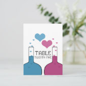 Science of Love Table Numberはがき ポストカード (スタンド正面)