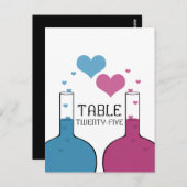 Science of Love Table Numberはがき ポストカード (正面/裏面)