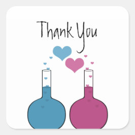 Science of Love Thank You Stickers スクエアシール