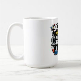 Science Over Belief – Funny Science Quote Design コーヒーマグカップ