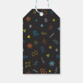 Science PartyがBlueのラベルを支持 ギフトタグ (裏面)