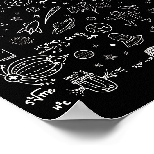 Science Physic Math Chemistry Biology Astronomy ポスター (角)