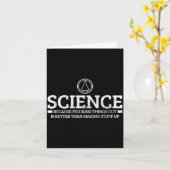 Science Physics Chemistry Nerd Funny Saying Scient カード (黄色い花)