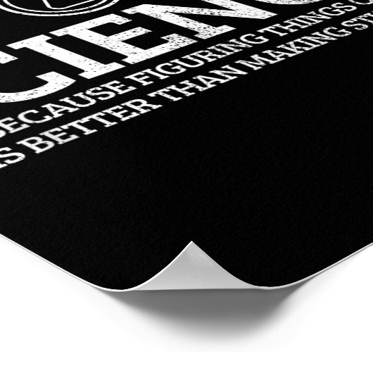 Science Physics Chemistry Nerd Funny Saying Scient ポスター (角)