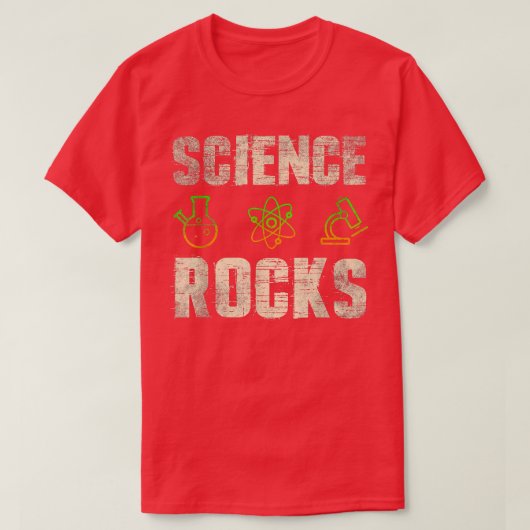 Science Rocks Physics Chemistry Biology Teacher  Tシャツ (デザイン正面)