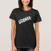 Science Slanted Distressed Text Tシャツ (正面)
