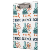 Science Subject Sticker - Flask, Molects & Atom クリップボード (左)