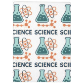 Science Subject Sticker - Flask, Molects & Atom クリップボード (裏面)