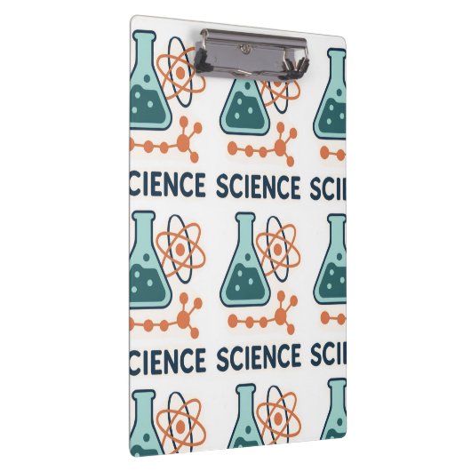 Science Subject Sticker - Flask, Molects & Atom クリップボード (右)