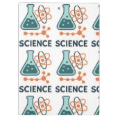 Science Subject Sticker - Flask, Molects & Atom クリップボード (裏面)