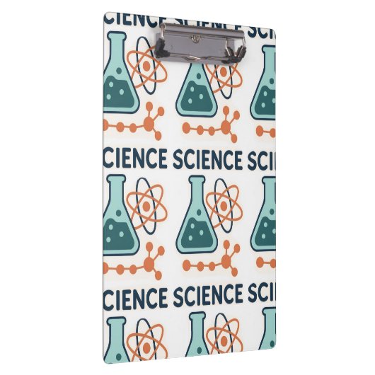 Science Subject Sticker - Flask, Molects & Atom クリップボード (右)