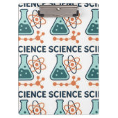 Science Subject Sticker - Flask, Molects & Atom クリップボード (正面)
