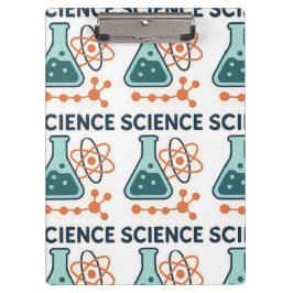Science Subject Sticker - Flask, Molects & Atom クリップボード