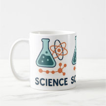 Science Subject Sticker - Flask, Molects & Atom