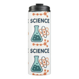 Science Subject Sticker - Flask, Molects & Atom タンブラー