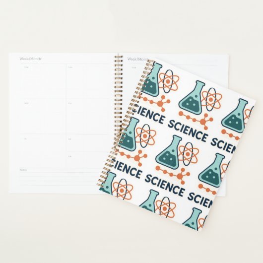 Science Subject Sticker - Flask, Molects & Atom プランナー手帳 (ディスプレー)