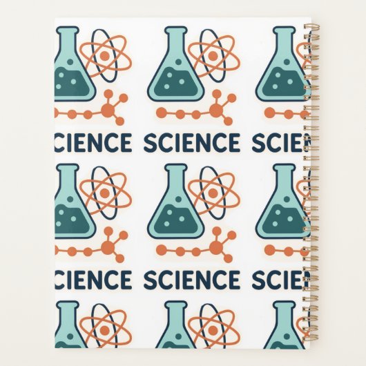 Science Subject Sticker - Flask, Molects & Atom プランナー手帳 (裏面)