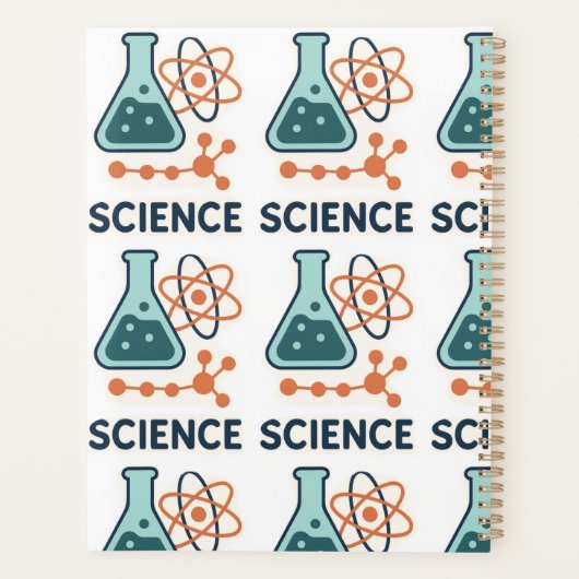 Science Subject Sticker - Flask, Molects & Atom プランナー手帳 (裏面)