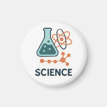 Science Subject Sticker - Flask, Molects & Atom