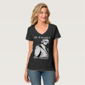 Science  Sunglasses Amercian flag  In Fauci We Tru Tシャツ (正面フル)