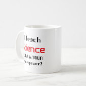 science teach コーヒーマグカップ (正面左)