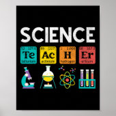 Science Teacher Chemistry Biology Physics Teacher ポスター (正面)