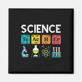 Science Teacher Chemistry Biology Physics Teacher マグネット (正面)